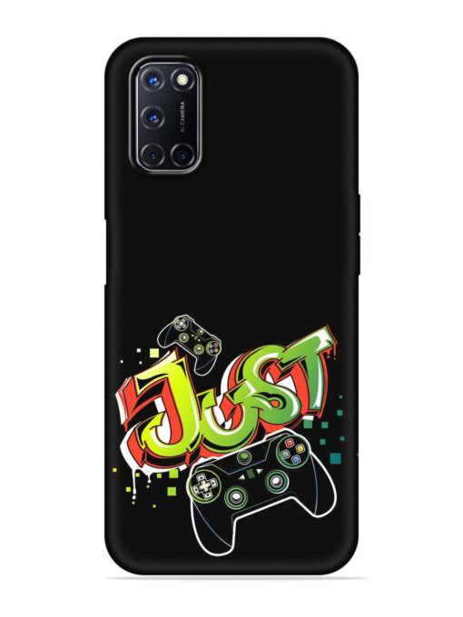 Graffiti Gamepad Illustration Embossed Soft Silicone Case for Oppo A92