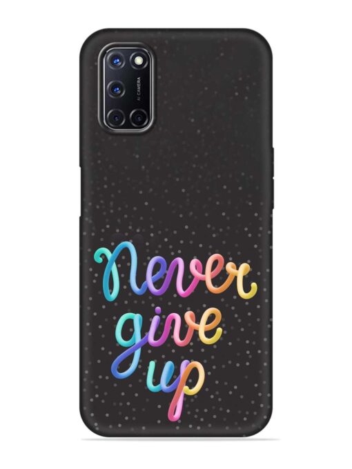 Colorful Stylized Rainbow Embossed Soft Silicone Case for Oppo A92 Zapvi