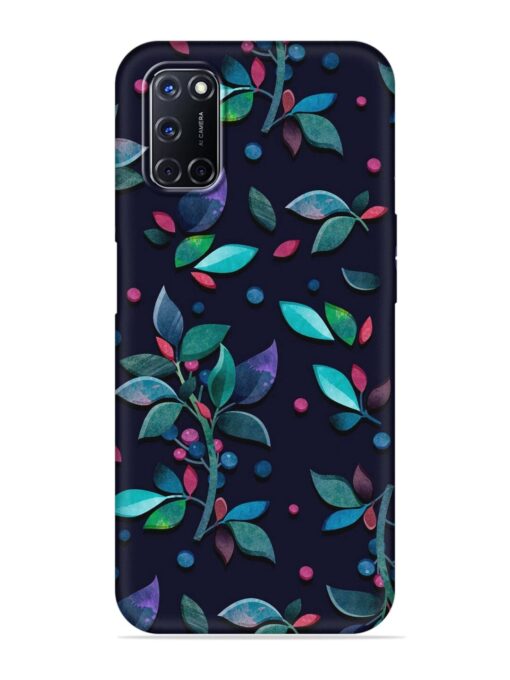 Decorative Watercolor Flower Embossed Soft Silicone Case for Oppo A92