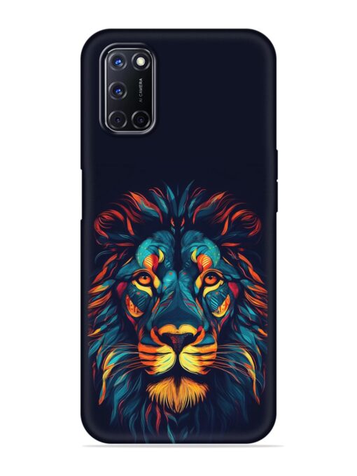 Colorful Lion Embossed Soft Silicone Case for Oppo A92