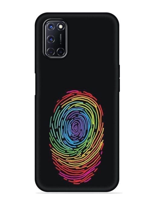 Fingerprint Of Thumb Art Embossed Soft Silicone Case for Oppo A92 Zapvi