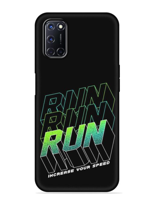 Run Embossed Soft Silicone Case for Oppo A92 Zapvi