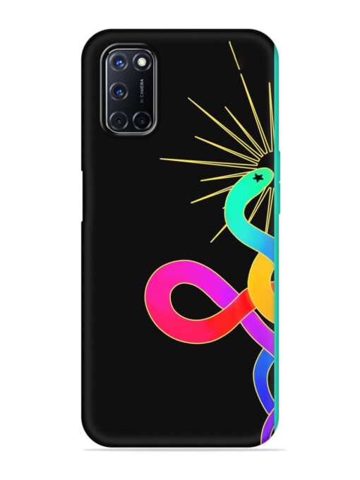 Art Geometric Abstraction Embossed Soft Silicone Case for Oppo A92 Zapvi