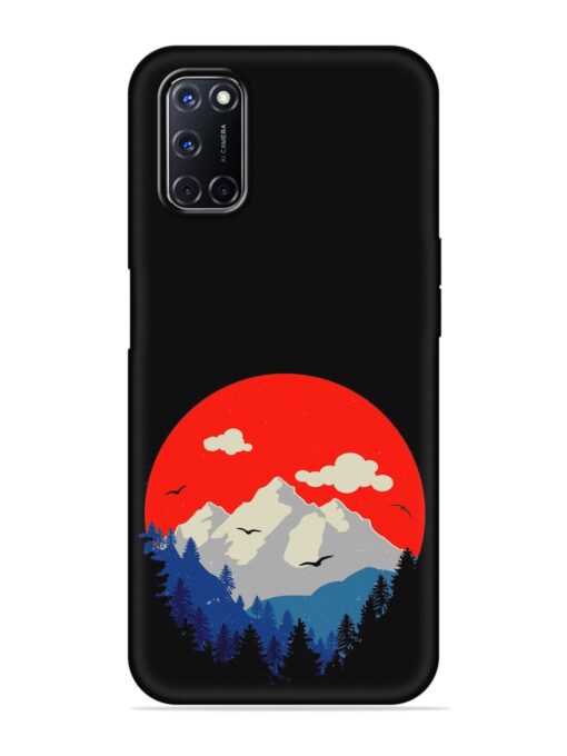 Mountain Abstract Embossed Soft Silicone Case for Oppo A92