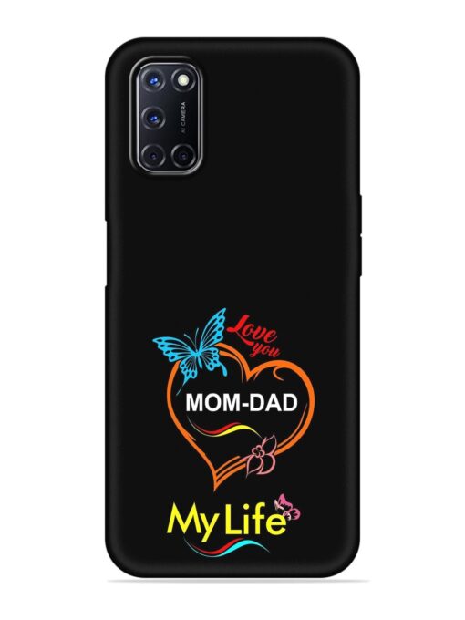 Love You Mom Dad Embossed Soft Silicone Case for Oppo A92