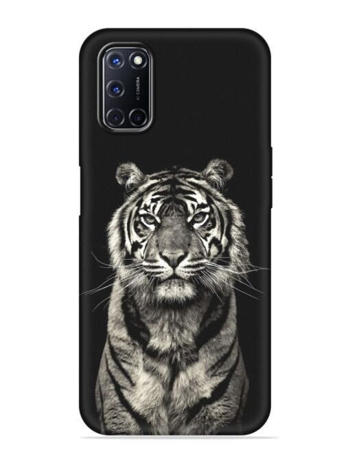 Tiger Art Embossed Soft Silicone Case for Oppo A92