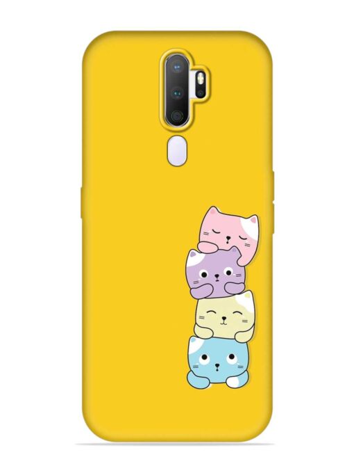 Cartoon Anime Embossed Soft Silicone Case for Oppo A9 (2020) Zapvi