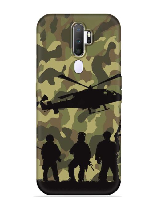 Army Heros Embossed Soft Silicone Case for Oppo A9 (2020) Zapvi