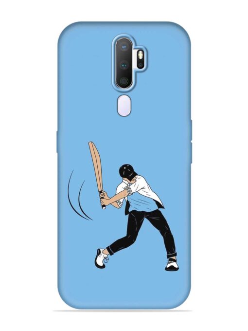 Cricket Gully Boy Embossed Soft Silicone Case for Oppo A9 (2020) Zapvi