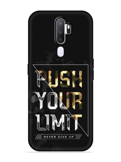 Push Your Limits Embossed Soft Silicone Case for Oppo A9 (2020) Zapvi