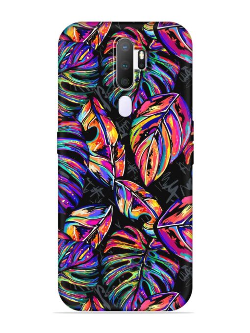 Tropical Seamless Vector Embossed Soft Silicone Case for Oppo A9 (2020) Zapvi