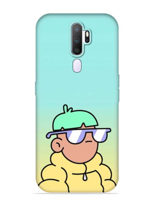 Doodles Cool Character Embossed Soft Silicone Case for Oppo A9 (2020) Zapvi