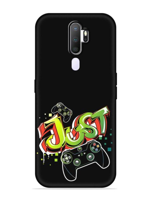 Graffiti Gamepad Illustration Embossed Soft Silicone Case for Oppo A9 (2020) Zapvi