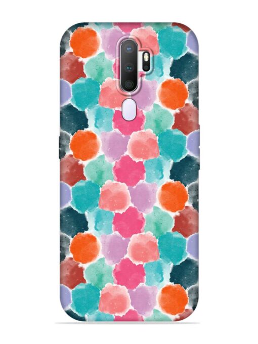 Colorful Seamless Pattern Embossed Soft Silicone Case for Oppo A9 (2020) Zapvi