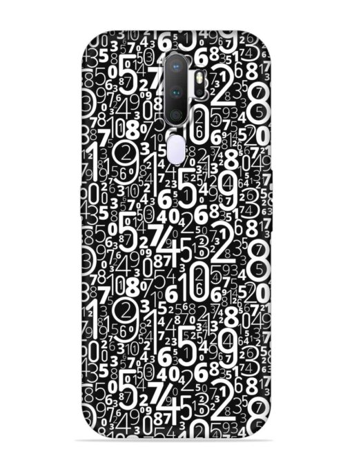 Many Numbers Different Embossed Soft Silicone Case for Oppo A9 (2020) Zapvi