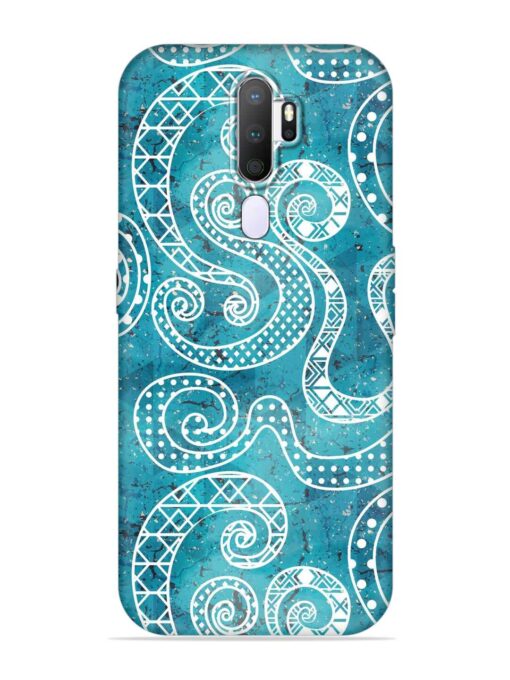 Vintage Curved Seamless Embossed Soft Silicone Case for Oppo A9 (2020) Zapvi