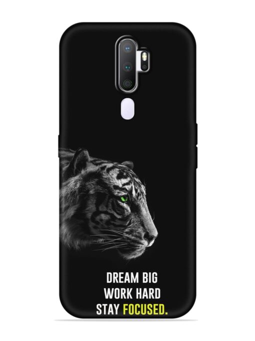 Dream Big Work Hard Embossed Soft Silicone Case for Oppo A9 (2020) Zapvi