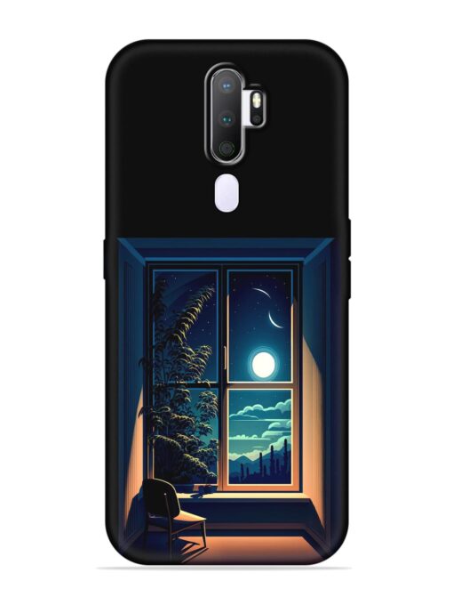 Night View At Window Embossed Soft Silicone Case for Oppo A9 (2020)