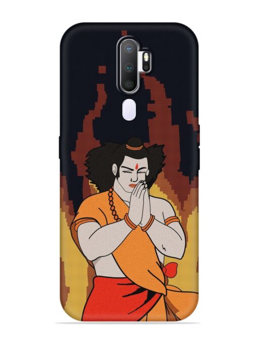 Shree Ram Vector Embossed Soft Silicone Case for Oppo A9 (2020) Zapvi