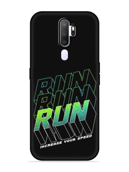 Run Embossed Soft Silicone Case for Oppo A9 (2020) Zapvi