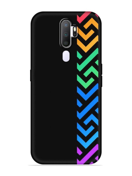 Colorshape Stripes Embossed Soft Silicone Case for Oppo A9 (2020) Zapvi