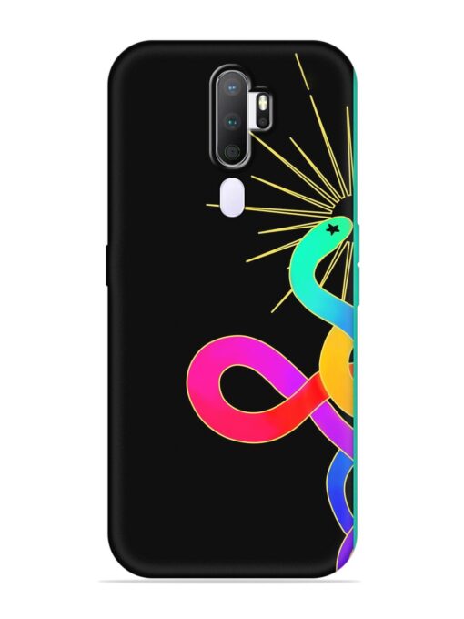 Art Geometric Abstraction Embossed Soft Silicone Case for Oppo A9 (2020) Zapvi