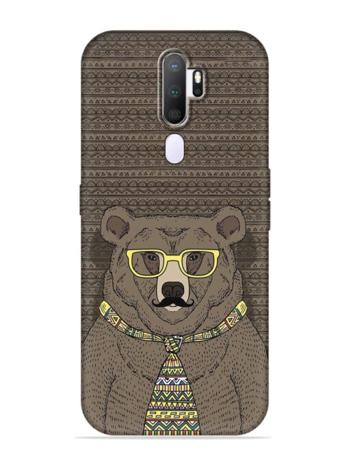 Grizzly Bear Embossed Soft Silicone Case for Oppo A9 (2020) Zapvi