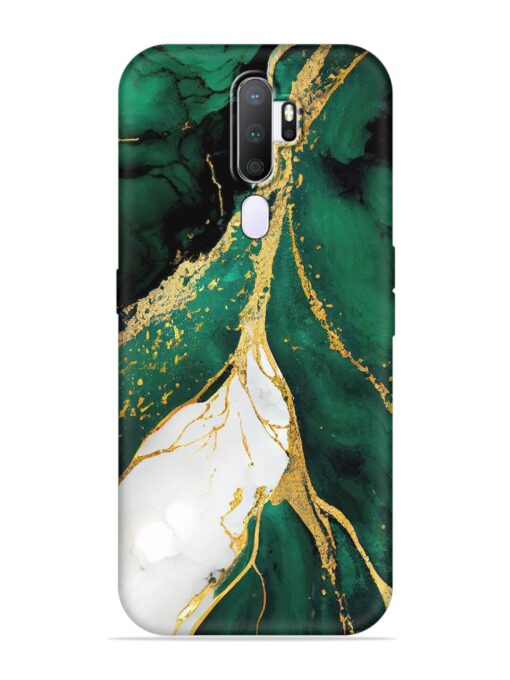 Blue Marble Art Embossed Soft Silicone Case for Oppo A9 (2020) Zapvi