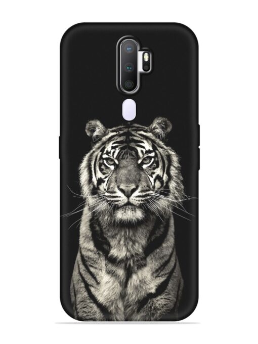 Tiger Art Embossed Soft Silicone Case for Oppo A9 (2020) Zapvi