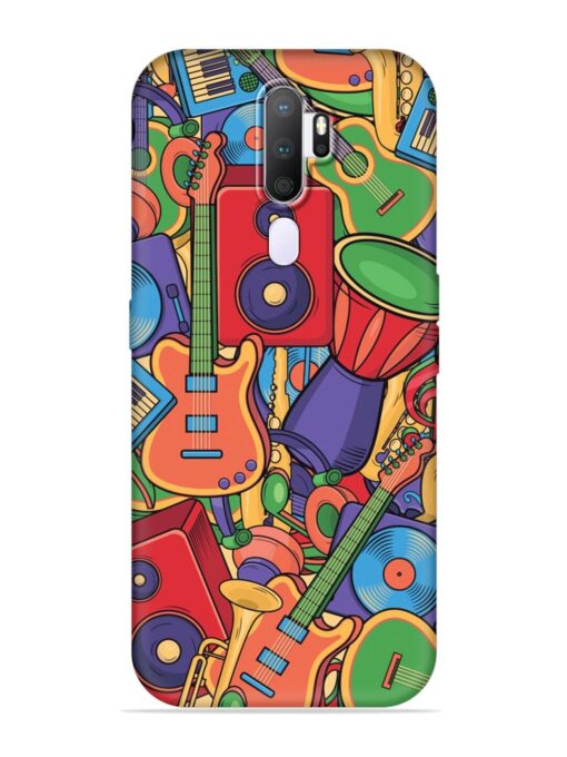 Colorful Music Art Embossed Soft Silicone Case for Oppo A9 (2020) Zapvi