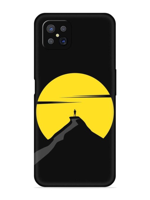 Black Ultra Vector Embossed Soft Silicone Case for Oppo A92S