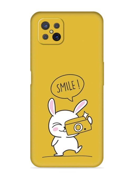 Hey Smile Please Embossed Soft Silicone Case for Oppo A92S Zapvi