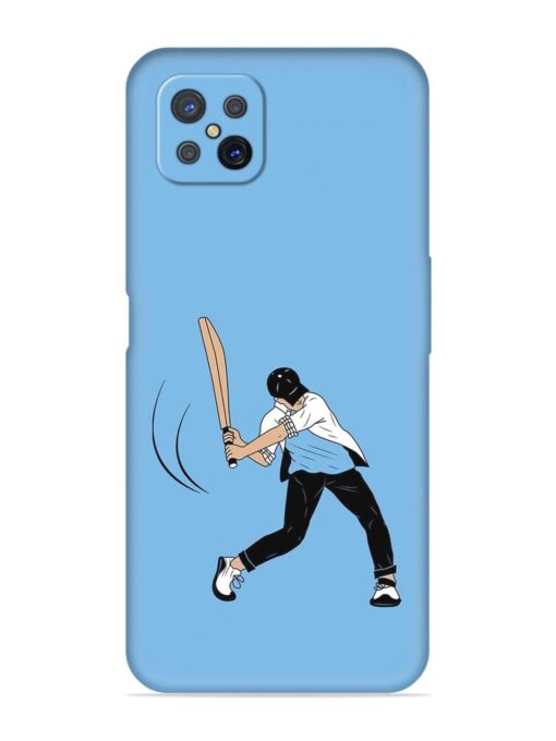 Cricket Gully Boy Embossed Soft Silicone Case for Oppo A92S Zapvi