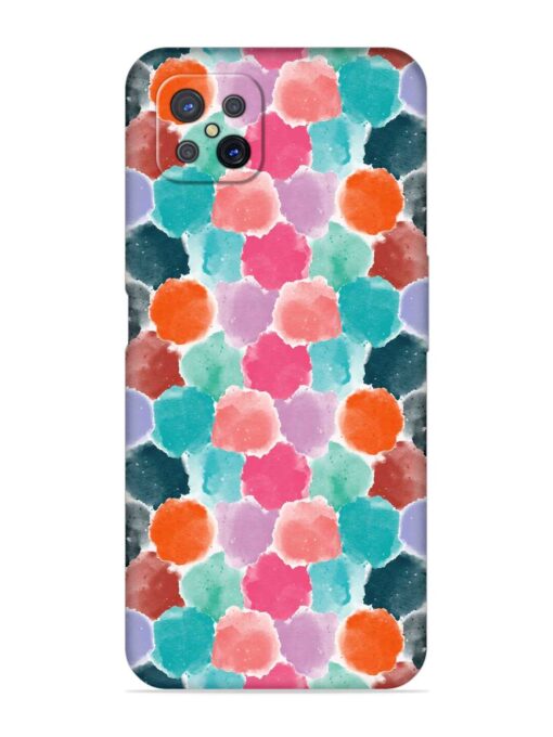 Colorful Seamless Pattern Embossed Soft Silicone Case for Oppo A92S Zapvi