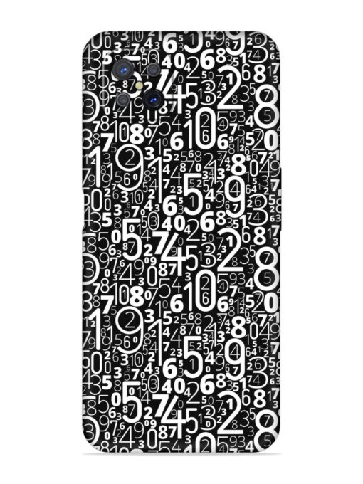 Many Numbers Different Embossed Soft Silicone Case for Oppo A92S Zapvi