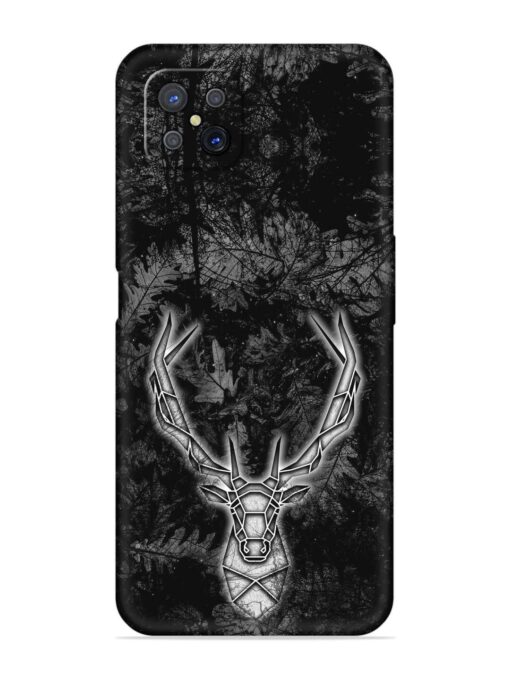 Ancient Deer Embossed Soft Silicone Case for Oppo A92S Zapvi