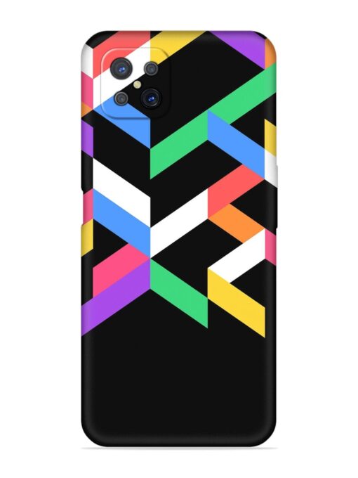 Colorshape Abstarct Embossed Soft Silicone Case for Oppo A92S