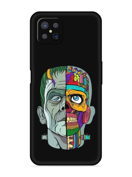 Men Vs Skull Embossed Soft Silicone Case for Oppo A92S