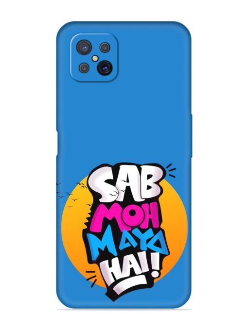 Sab Moh Moya Embossed Soft Silicone Case for Oppo A92S Zapvi