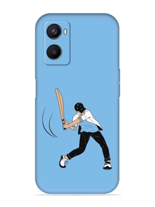 Cricket Gully Boy Embossed Soft Silicone Case for Oppo A96 Zapvi