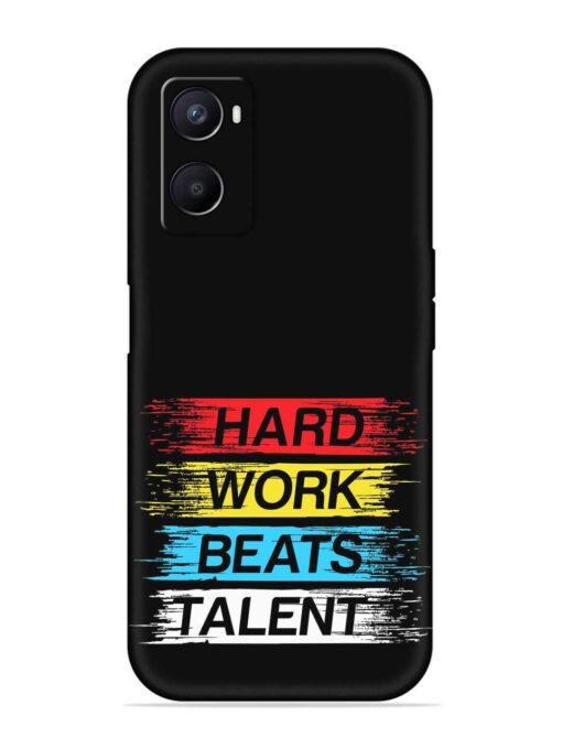 Hard Work Beats Embossed Soft Silicone Case for Oppo A96