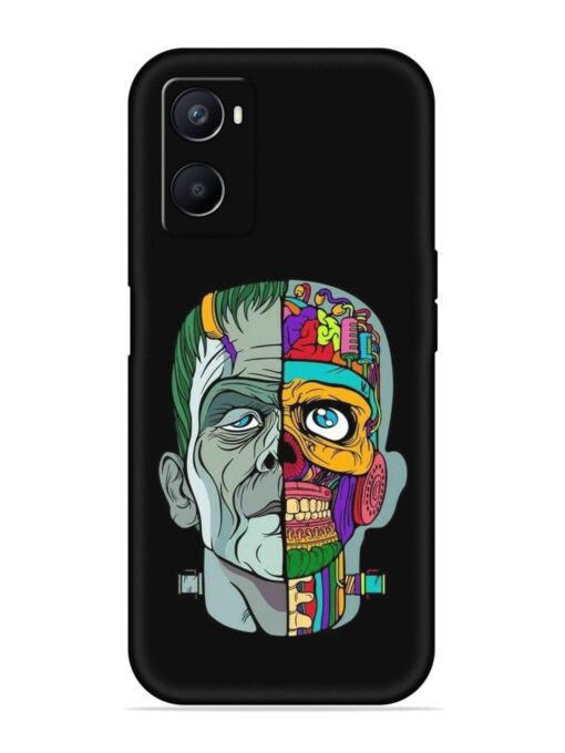 Men Vs Skull Embossed Soft Silicone Case for Oppo A96