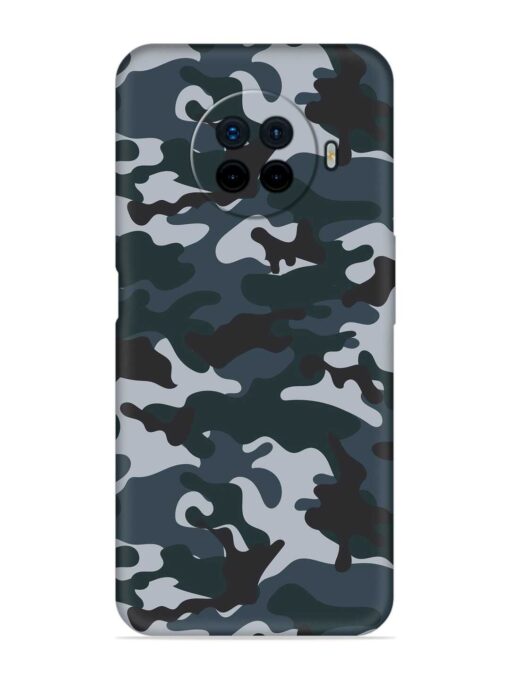 Dark Blue Army Military Art Embossed Soft Silicone Case for Oppo Ace 2 Zapvi