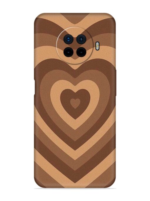 Brown Heart Embossed Soft Silicone Case for Oppo Ace 2 Zapvi