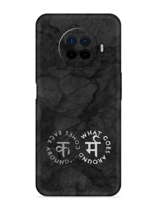 Karma Hindi Word Embossed Soft Silicone Case for Oppo Ace 2