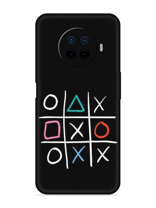 Super Neon Tic-Tac-Toe Embossed Soft Silicone Case for Oppo Ace 2 Zapvi