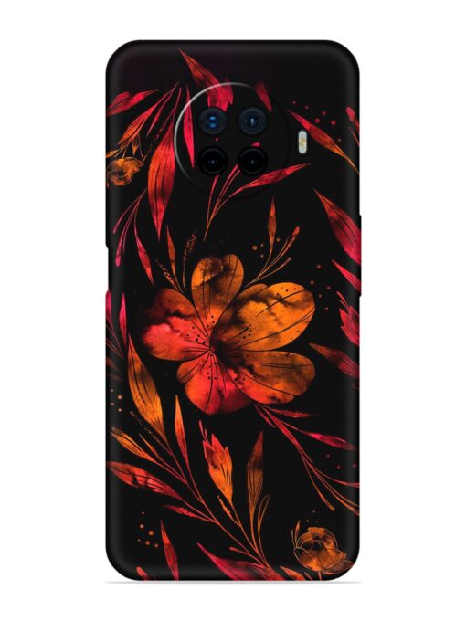 Red Flower Painting Embossed Soft Silicone Case for Oppo Ace 2 Zapvi