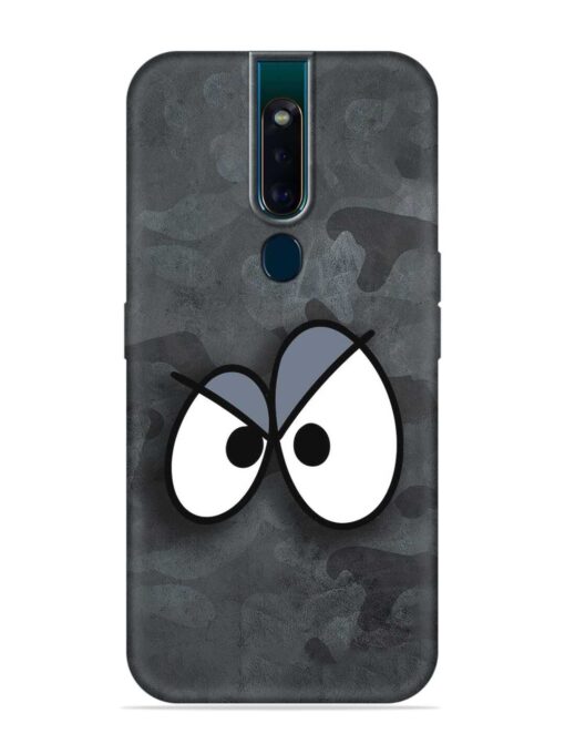 Big Eyes Night Mode Embossed Soft Silicone Case for Oppo F11 Pro Zapvi