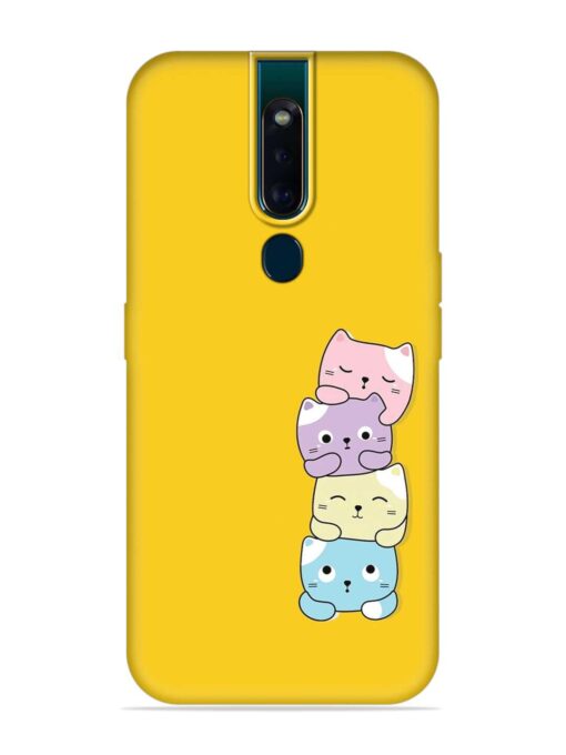 Cartoon Anime Embossed Soft Silicone Case for Oppo F11 Pro