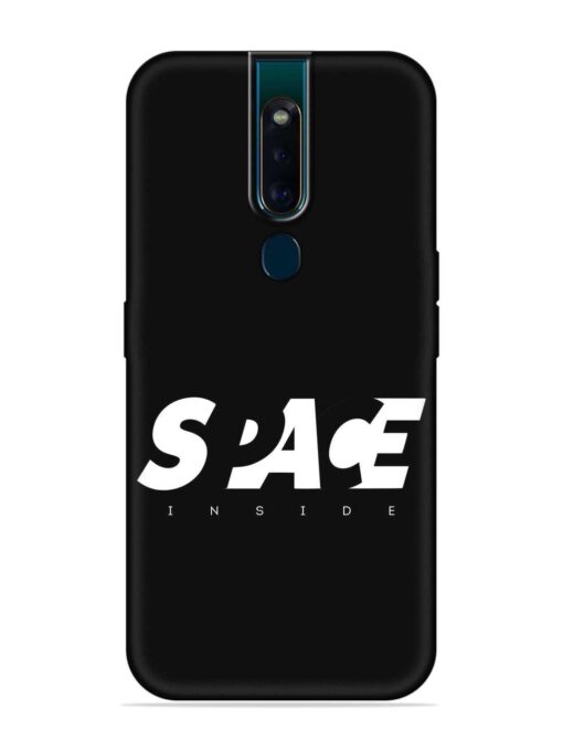 Space Typography Art Embossed Soft Silicone Case for Oppo F11 Pro